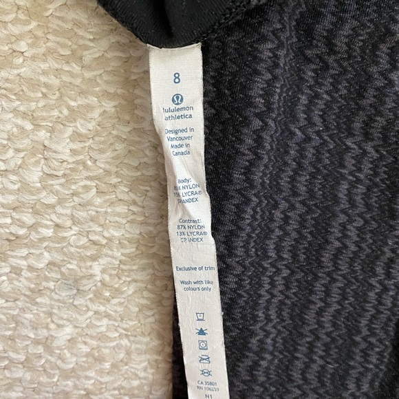 Lululemon Wunder Under Leggings, Grey/Black, 8 - Picture 6 of 10